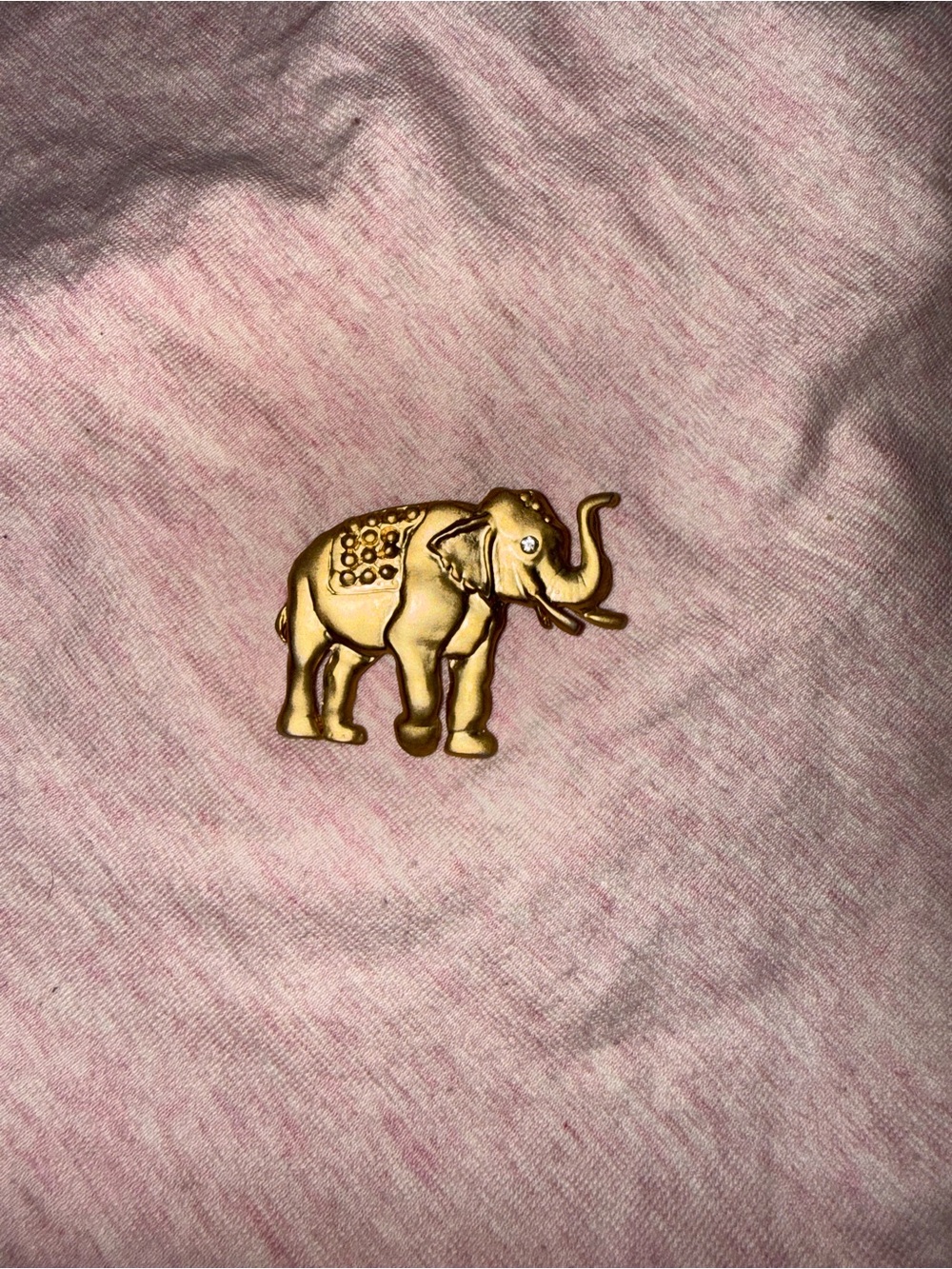 Gold Elephant Pin Brooch - Women Accessories